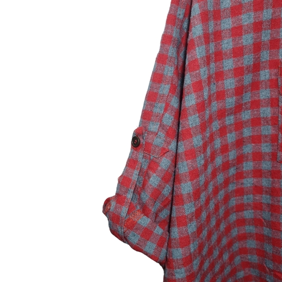 Size- free size, easel yarn dyed check cotton shirt for women - Picture 7 of 12
